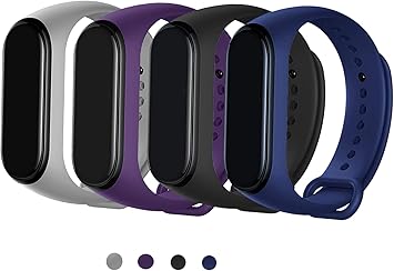 Maspen Compatible para Xiaomi Mi Band 4 Correa Mi Band 3 Correa Pulsera Ajustable Correa de Reemplazo Deportivo Compatible con Xiaomi Mi Band 4, ...