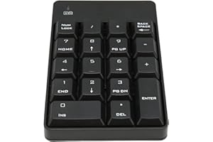 Tomantery Numeric Keypad SK 51AG Soft Press Touch USB 18 Keys Number Pad for Home Office Work, ABS 2.4G Wireless for 2000 OS 