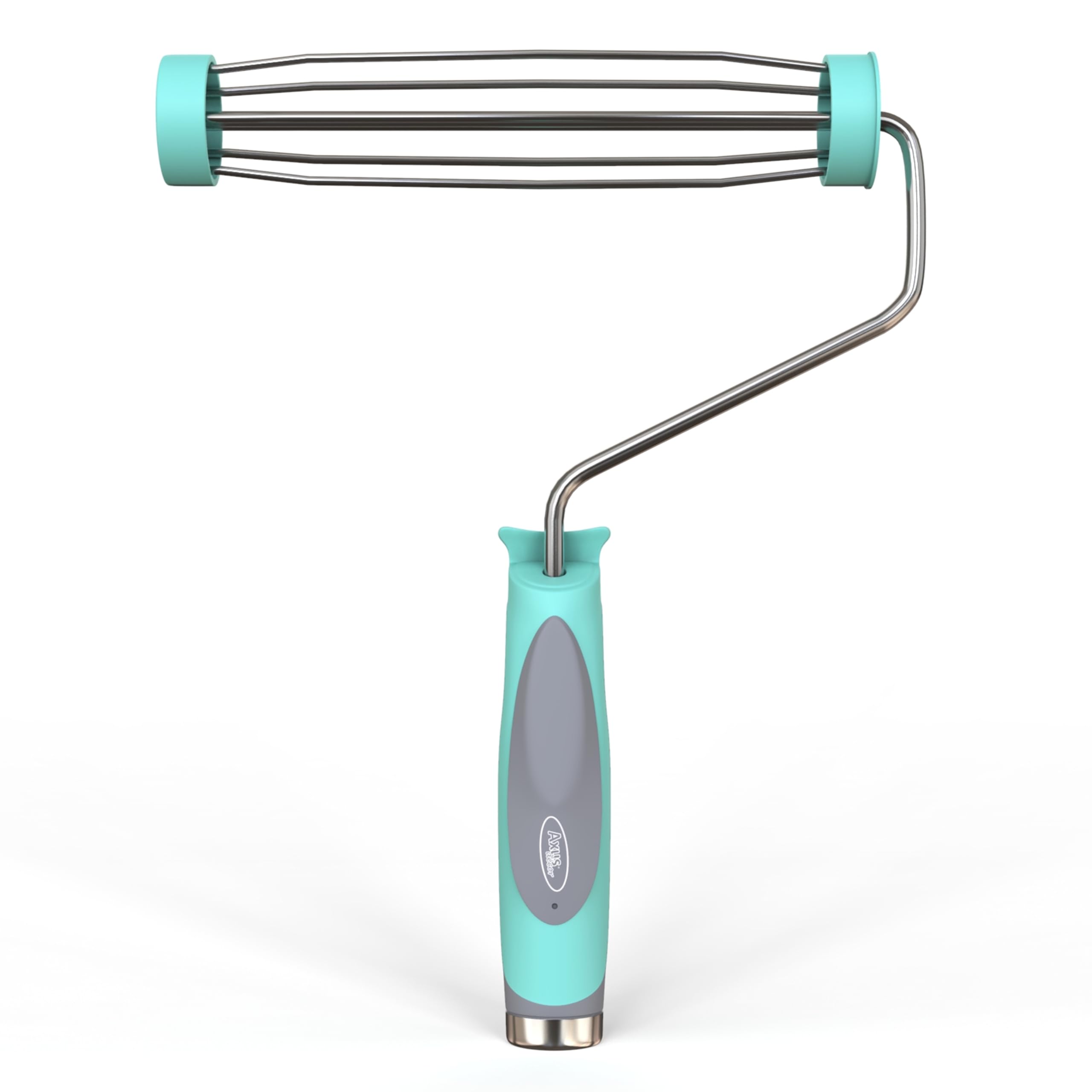 Axus Decor S-Frame (Grey Series) Paint Roller, Core Roller sleeves with screw-on extension poles, Ergonomic Grip & Chrome Plated Rod, For Professional & DIY - 9"/230mm,44mm core