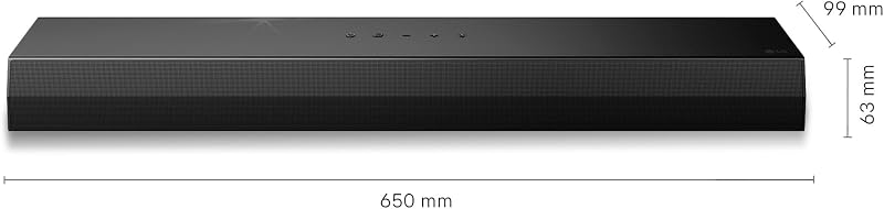 S20A - Barra de Som Inteligente, Bluetooth, 50W, 2.0 Canais, Compacto com Dual Woofer Integrado, Dolby Digital, DTS Digital Surround, Preto