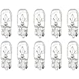 cciyu T10 168 194 W5W Halogen Light Bulb Instrument Cluster Gauge Dash Lamp (10pack white)