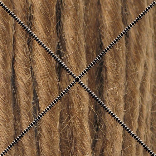 Doctored Locks Premade Synthetic Dreadlocks - Double Ended Hair Extensions - Strawberry Blonde/Medium Chesnut Brown