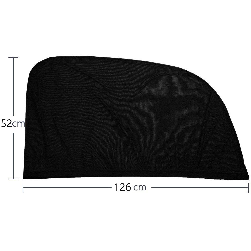 Litushome Fenetre De Voiture Soleil Nuances Parasol Voiture Nuances De Fenetre De Voiture Pour Fenetre Laterale Arriere Offre Une Protection Uv Maximale Pour Bebe Enfant Et Chien 126 52cm 2 Piece Pare Soleils Accessoires