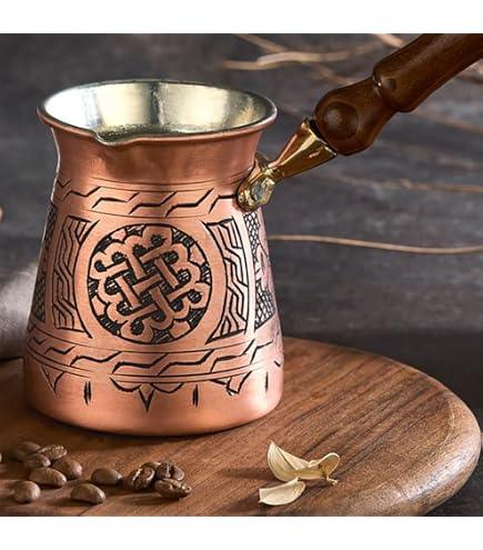 Amazon.com | Handmade Coffee Pot Maker 7 Fl Oz Copper Armenian