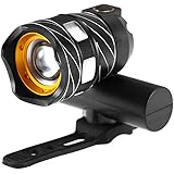 Lixada Zoomable luz da frente da bicicleta usb recarregável lâmpada da bicicleta led frente luz mtb farol da bicicleta…