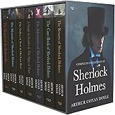 Sherlock Holmes Series Complete Collection 7 Books Set by Arthur Conan Doyle (Return,Memories,Adventures,Valley of Fear &amp; His Last Bow,Case-Book,Hound of Baskerville &amp; Study in Scarlet &amp; Sign of Four)