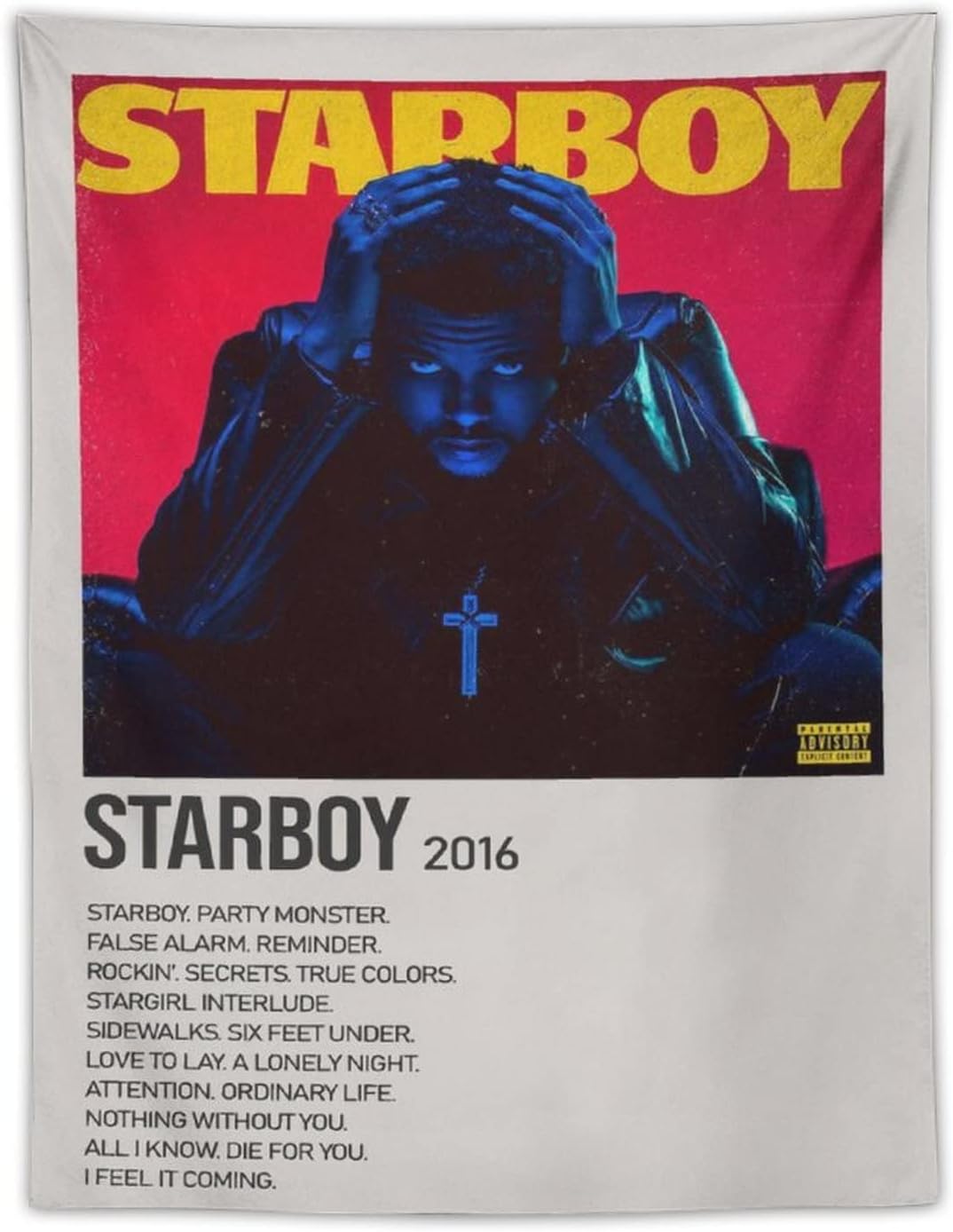 Tapestries - Starboy Tapestry Polyester Wall Art Tapestry Decorative Bedroom Modern Home Wall Hanging Tapestry Wall Decoration 30 X40 Inches