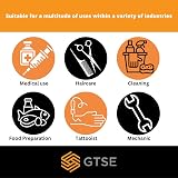 GTSE Clear Vinyl Gloves S Size 100 Pack EN 455 Compliant Powder Free Heavy Duty view 5
