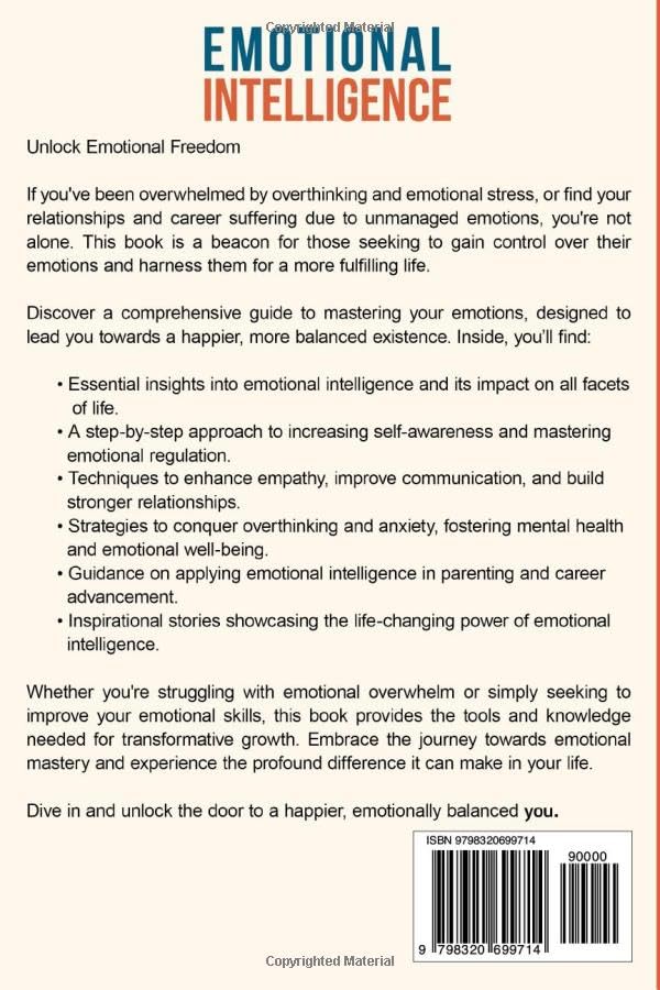 Emotional Intelligence: How To Master Self-Awareness, Empathy, and Social Skills for Deeper, More Meaningful Relationships (Emotional Wellness) Emotional Intelligence: How To Master Self-Awareness, Empathy, and Social Skills for Deeper, More Meaningful Relationships (Emotional Wellness) Paperback Audible Audiobook Kindle Hardcover