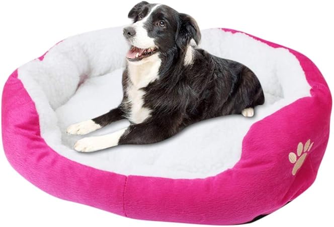 pink dog beds for large dogs