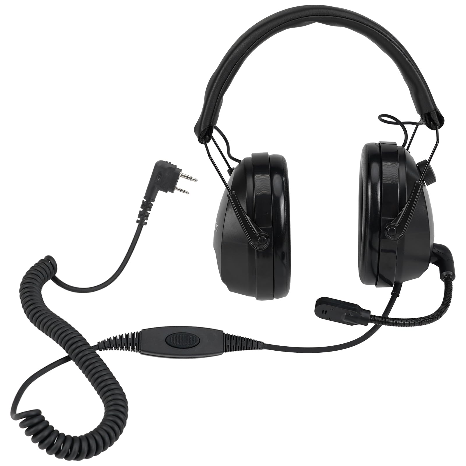 Photo 1 of Retevis EHK012 Foldable Two Way Radio Headset with Mic,Noise Reduction,Volume Adjust,for RT22 RT68 RT21 P1, Compatible with Baofeng UV-5R F8HP Pxton PX-888S Walkie Talkie,2 Way Radio Headset(1 Pack)