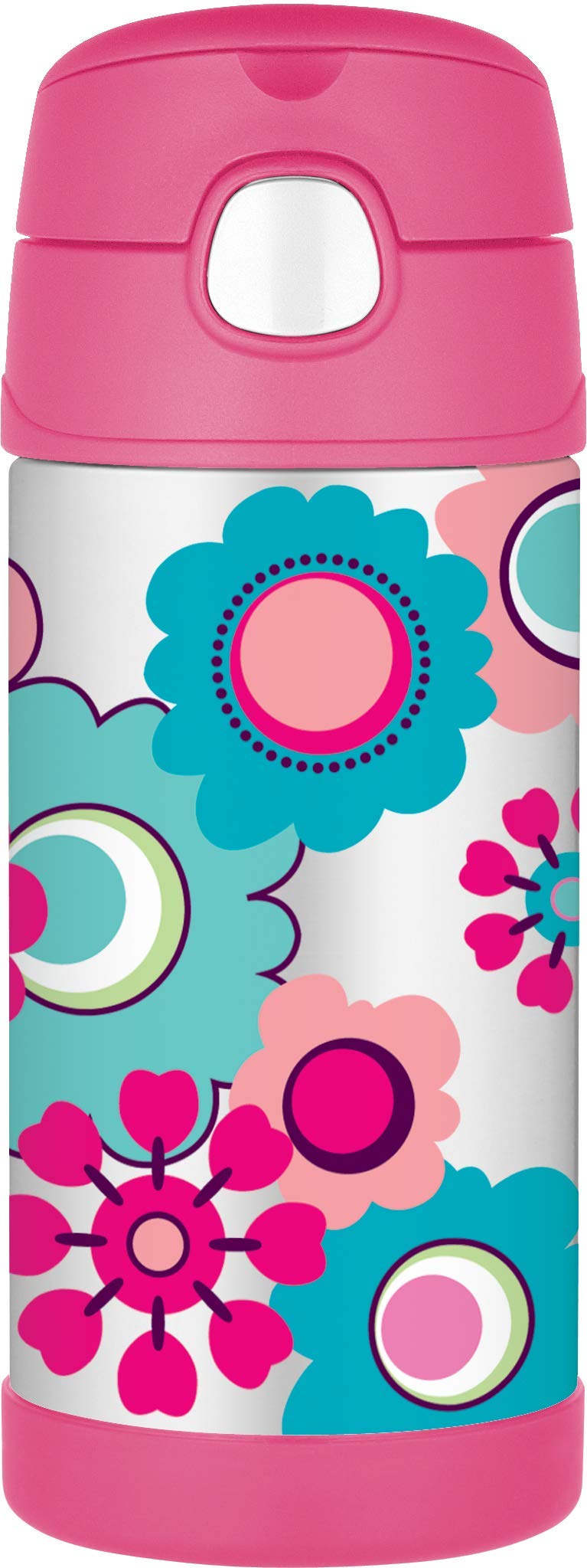 Pink Floral FUNtainer Bottle 355ml — image 1