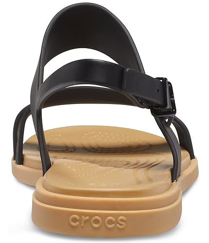 Crocs Womens Tulum Strappy Sandal Black/Tan M in Saudi Arabia