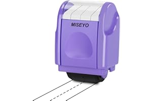 Miseyo Dashed Handwriting Lines Practice Roller Stamp,Self-Inking Line Rolling Stamps for Kids Writing - Purple