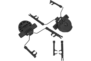 COMBATGEAR Tactical Headset Mounting Adapter for Comta III Headset, Compatible with Team Wendy 3.0 Version Helmets (Black)