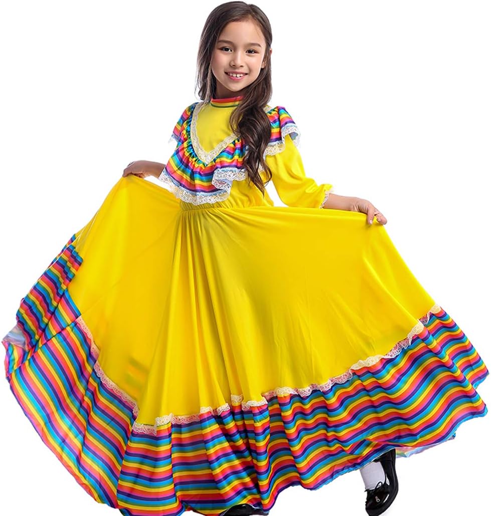 ugoccam Kids Carnival Mexi Long Dancing Dress