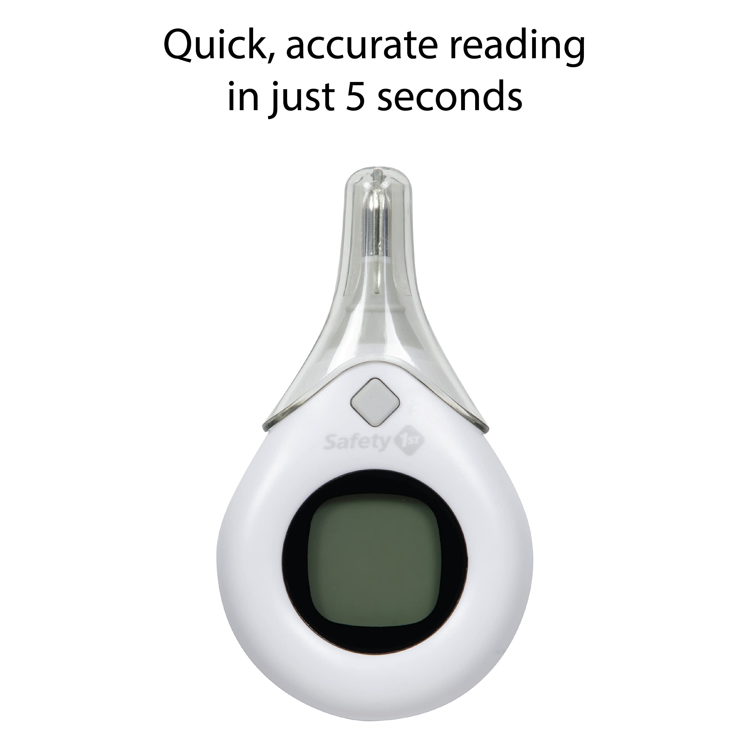 Safety 1st 5 Second Read Rectal Thermometer, Quick, Accurate Reading in just 5 Seconds, Grey