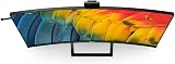 Philips 40B1U6903CH 40" 5K Curved IPS Monitor Thunderbolt 4 Docking KVM Webcam view 6