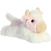 Aurora® Adorable Mini Flopsie™ Sadie Strawberry Cow™ Stuffed Animal - Mini Companions Ready for Playful Adventures - for Kids All Ages, Toddlers, Adults, and Families - Pink 8 Inches