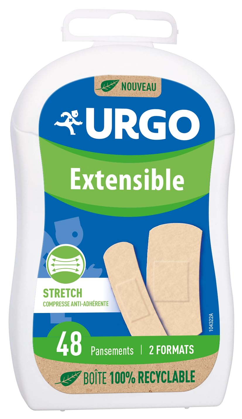 Urgo - Dressings - Stretch Stretch Stretch - Non-Stick Compress - Family Box: 48 Plasters