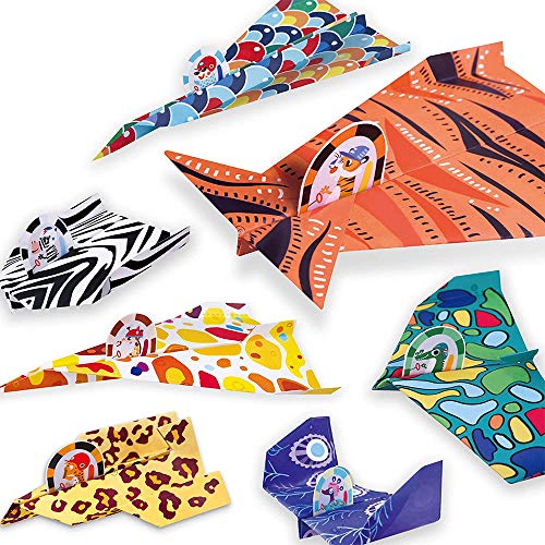 Jar Melo Amazing Origami Paper Airplane Animal Pilots, Art and Craft