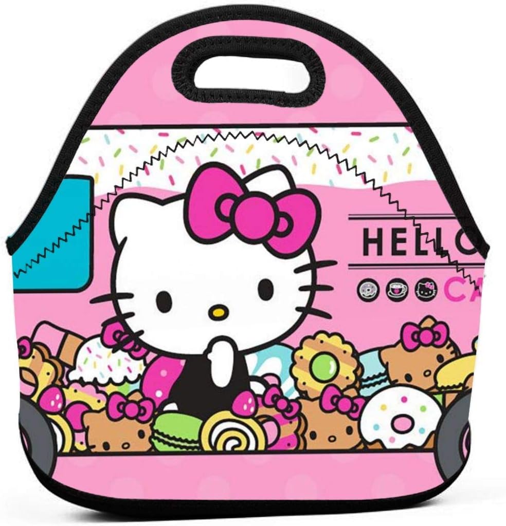 LIUYAN Personalized Lunch Box Hello Kitty Cafe Car Mom Bag for Women/Wen
