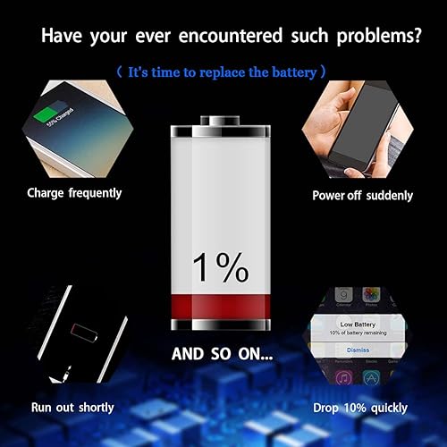 SNIDII Model 6G for iPhone Battery -New 1810 mAh Replacement