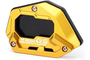 Modeer For BMW R1250GS Adventure 2018-2024 (Not For Lowered Vehicles) Motorcycle CNC Support Extension Plate Kickstand Side Stand Pad r 1250 gs adv r1250gsa Accessories (gold)