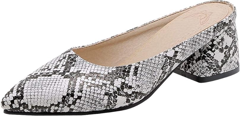 womens snakeskin mules