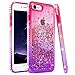 Ruky iPhone 6 6S 7 8 Glitter Case, iPhone SE 2022 Case, Gradient Quicksand Series Liquid Floating Bling Diamond Flexible TPU Girls Women Phone Case for iPhone 6/6s/7/8/SE 2020 & SE 2022 4.7