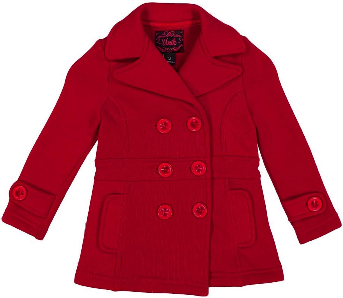 unik Girl Fleece Coat with Buttons Size 2,3,4, SM, M, L, XL Perfect for Daily wear