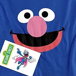 Popfunk Sesame Street Grover Face T-Shirt, Small