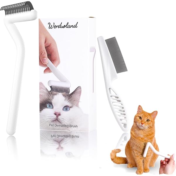 Peine Para Quitar Pelo De Gato Y Perro – Con Botón De Expulsión, Dientes De Acero Inoxidable