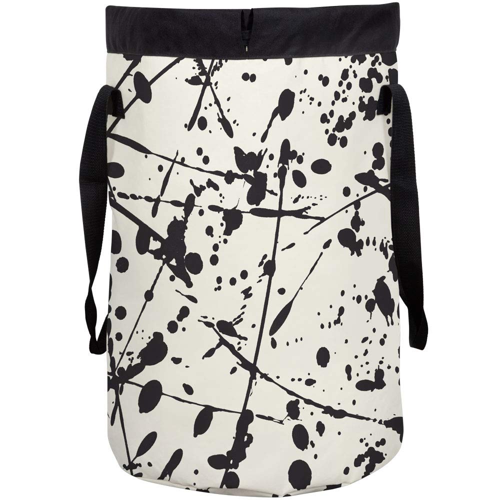 Spirella 10.19412 Fun Wash Bang White/Black 75 Litre Laundry Storage Laundry Bag – White/Black, 60 X 40 Cm