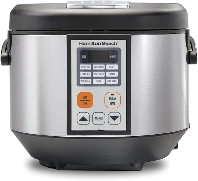 Hamilton Beach Multicooker Rice Cooker, Slow Cooker, Food