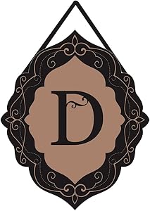 Evergreen Classic Monogram D Burlap Door Decor