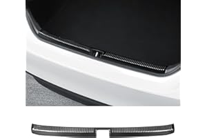Bercicci Interior Rear Bumper Protector for Toyota Camry 2025 2024 2023 2022 2021 2020 2019 2018 Accessories Stainless Steel Rear Bumper Guard Trunk Sill Protector (Black Brushed)