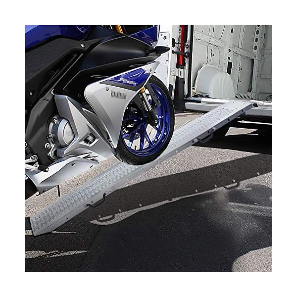 LZQ 2 x Faltbare Auffahrrampe Klappbare Laderampen 400 kg/Paar max Faltrampe für Moto und Zugangsrampe 180 x 22.5X 4.5cm… – Bild 8