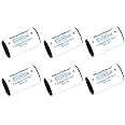 Miraclekoo C Size Battery Spacers for Sanyo Eneloop or Other AA Batteries, AA to C Size Battery Adapter C Battery Converter,6 Pack