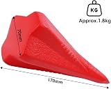 TOPWAY Log Splitter Wedge 4 lbs Heavy Duty Steel Diamond Shape view 3
