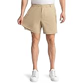 birddogs Mens Khaki Shorts – Casual, Slim Fit, Stretch Shorts with Built-in Liner for Comfort – Regular Length, 7” Inseam
