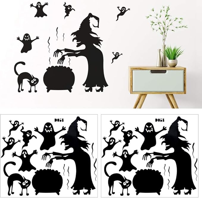 Wall Sticker, Halloween Wall Sticker Wallpaper Durable Wall Decal Self
