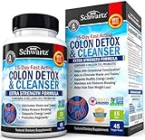 Colon Cleanser & Detox for Weight Loss. 15 Day Extra Strength Detox Cleanse with Probiotic for Constipation Relief. Pure Colon Detox Pills for Men & Women. Flush Toxins, Boost Energy. Safe & Effective