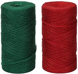 Tenn Well Colored Jute Twine, 328 Feet x 2 Rolls