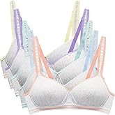 Phennie's Big Girls Cotton Training Bras Kids Wireless Light Padded for Teens 10-18 Years