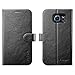 Spigen Wallet S Galaxy S6 Edge Case with Foldable Cover and Kickstand Feature for Galaxy S6 Edge 2015 - Black