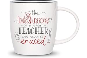 CARAKNOTS Teacher Gifts Teacher Mug Teacher Appreciation Gifts for Women Teacher Christmas Gifts Ceramic Teacher Coffee Mug for Birthday End of Year Thanksgiving Graduation Present