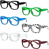 Eyekepper 6 Pack Metalless Screwless Spring Hinges Reading Glasses for Women Ladies Stylish Readers Cheaters +4.00