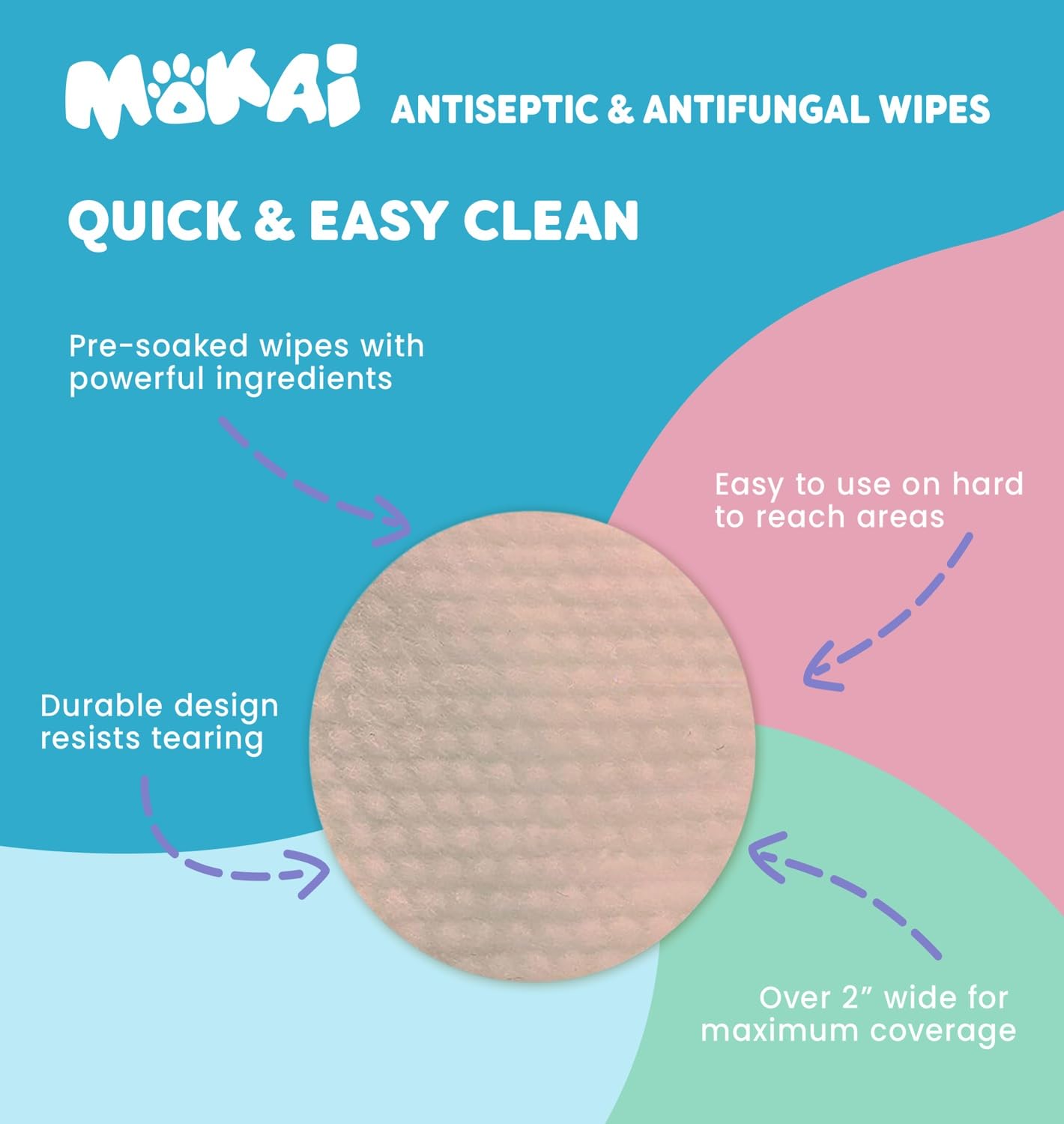 Mua MOKAI Antiseptic Wipes for Dogs Cats and Horses | Dog Chlorhexidine ...