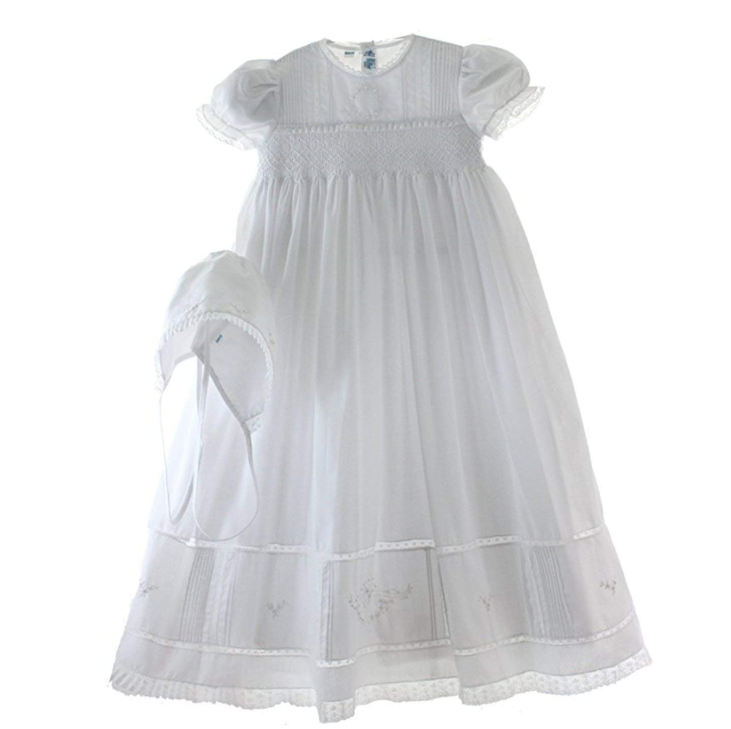 christening gown with bonnet
